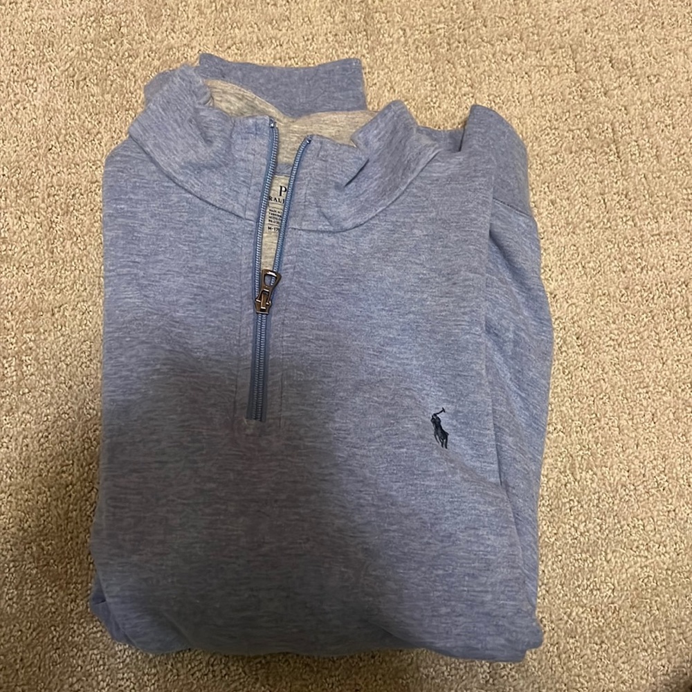 Like new Ralph Lauren, quarter zip pull over medium